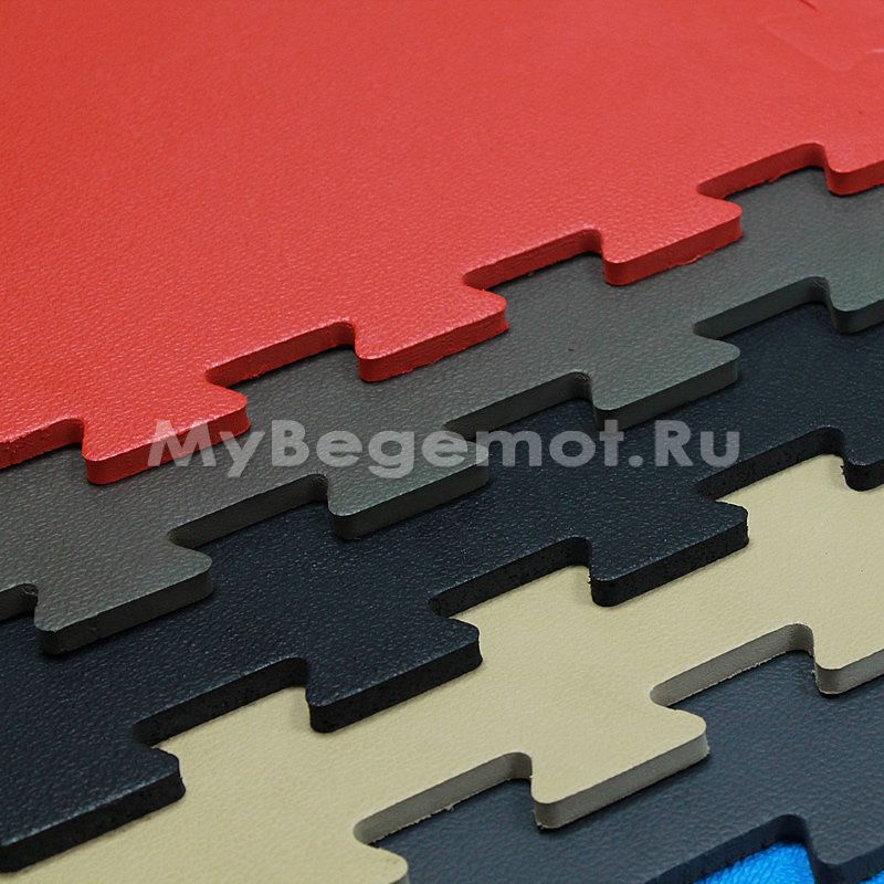 Покрытия для спортзала 50х50x1 см, 55 Shore A