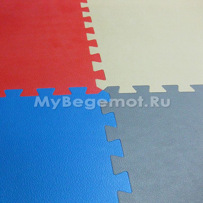 Покрытия для спортзала 50х50x1 см, 55 Shore A
