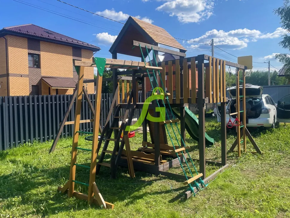 Детская игровая площадка IgraGrad Панда Фани с балконом мод.2