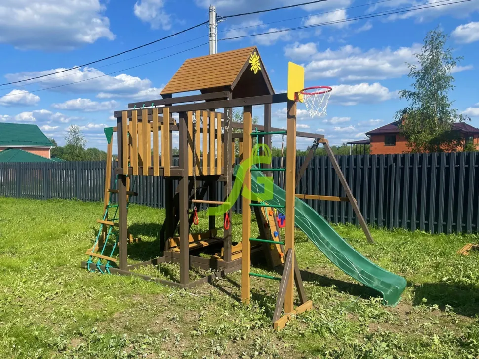 Детская игровая площадка IgraGrad Панда Фани с балконом мод.2