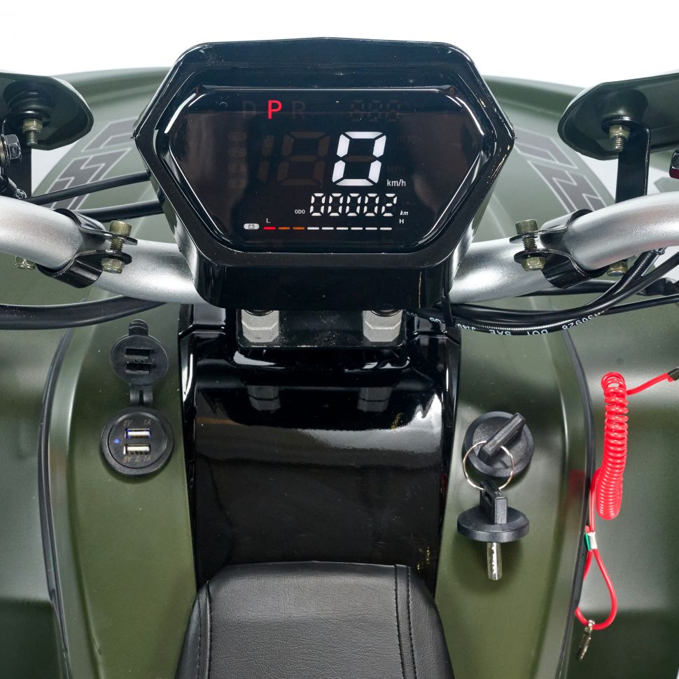 Квадроцикл детский электрический OMA Electric ELF-750 Dark green