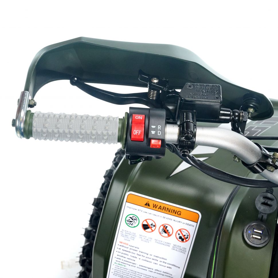 Квадроцикл детский электрический OMA Electric ELF-750 Dark green