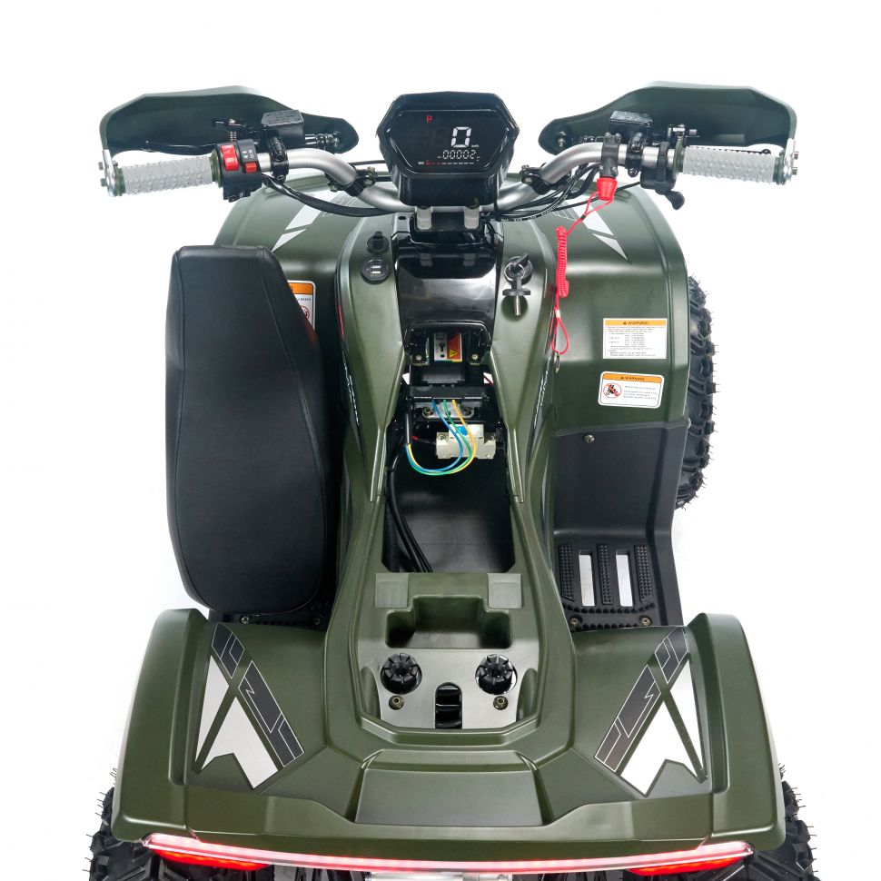 Квадроцикл детский электрический OMA Electric ELF-750 Dark green