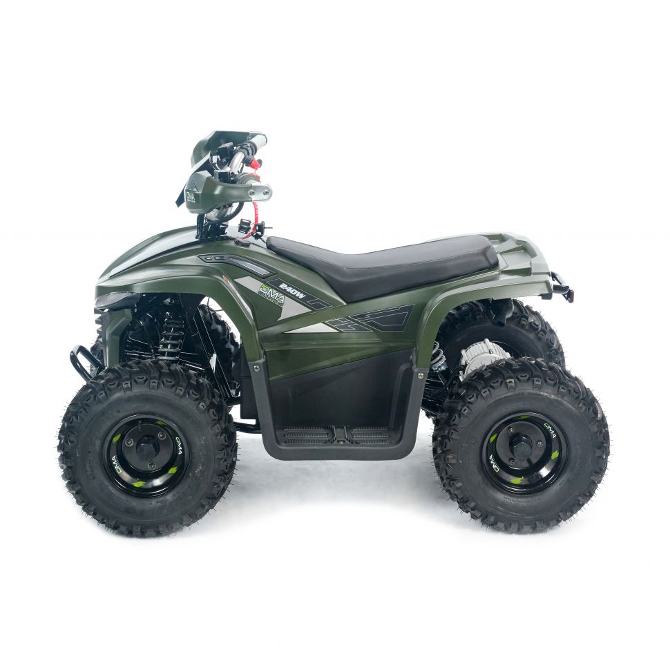 Квадроцикл детский электрический OMA Electric ELF-750 Dark green