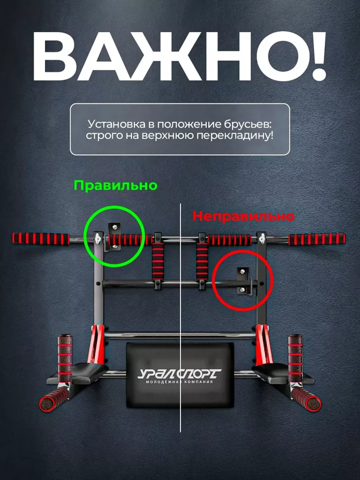 Турник Брусья Пресс 3 в 1 УралСпорт Профи 30200
