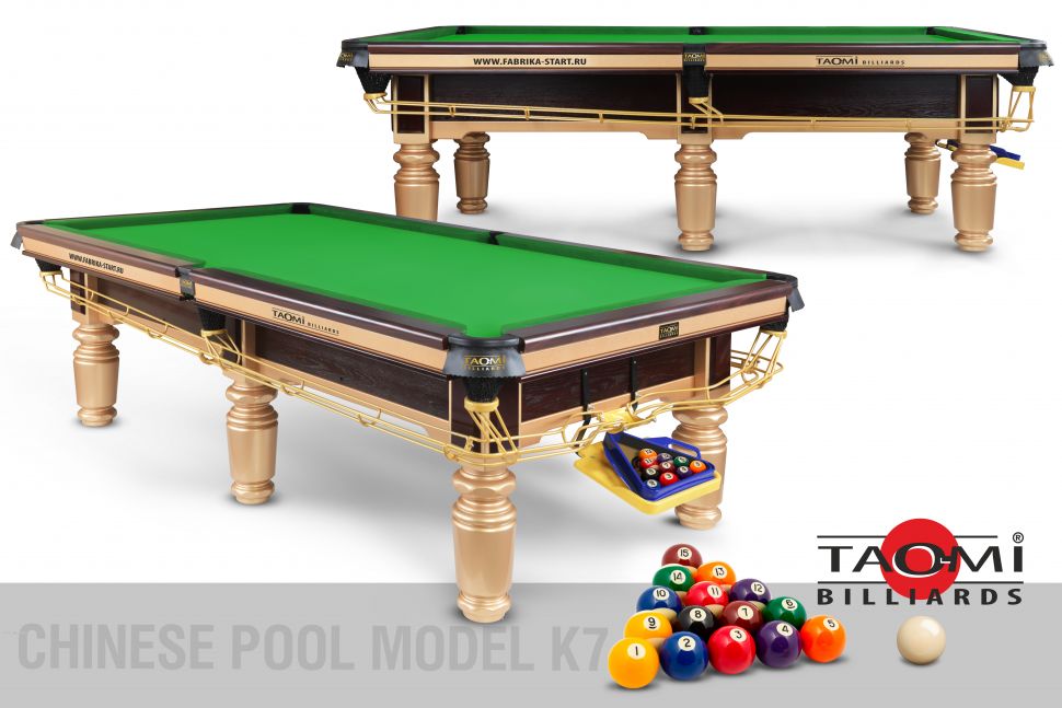 Бильярдный стол TAO-MI Model 2 "К7" (китайский пул, 9 ft, зеленое сукно)