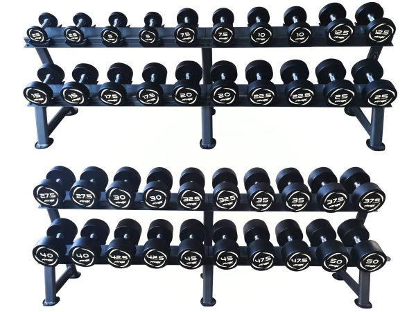Комплект PVC гантелей 2,5-50кг (20пар) со стойками Fitex Pro FTX-311.3