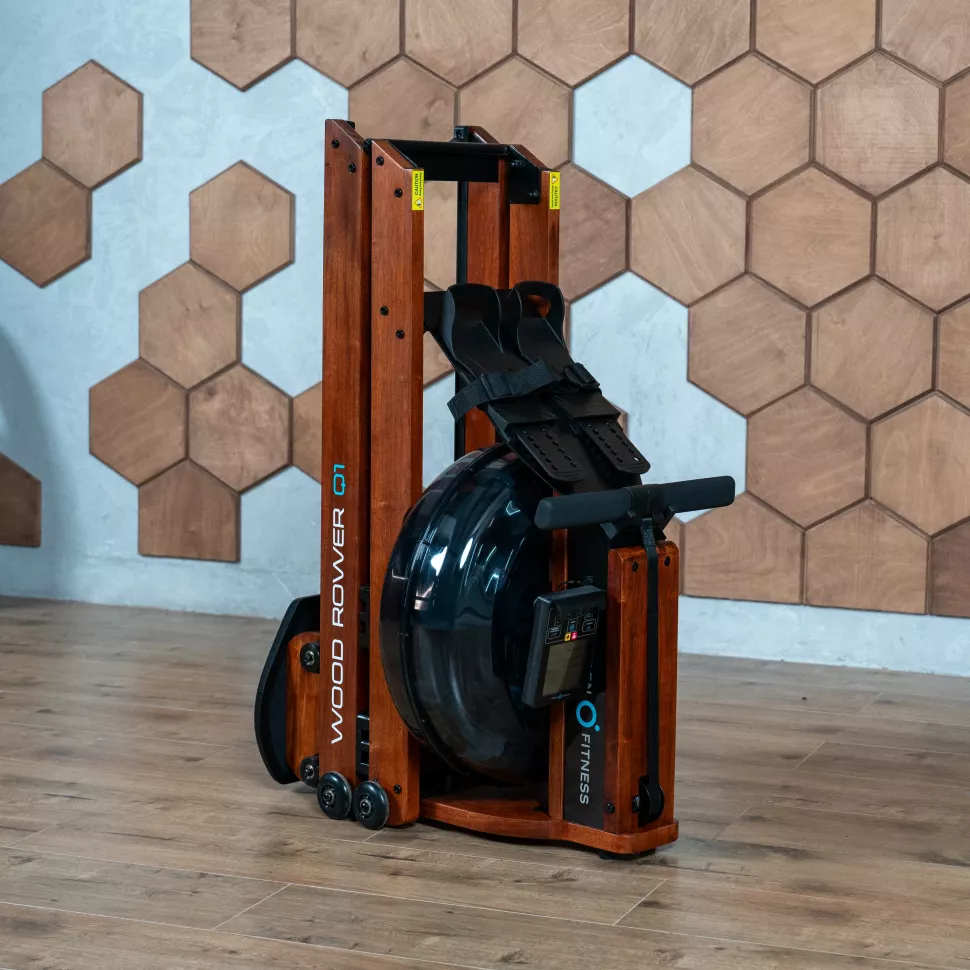 Гребной тренажер домашний Oxygen Fitness Wood Rower Q1