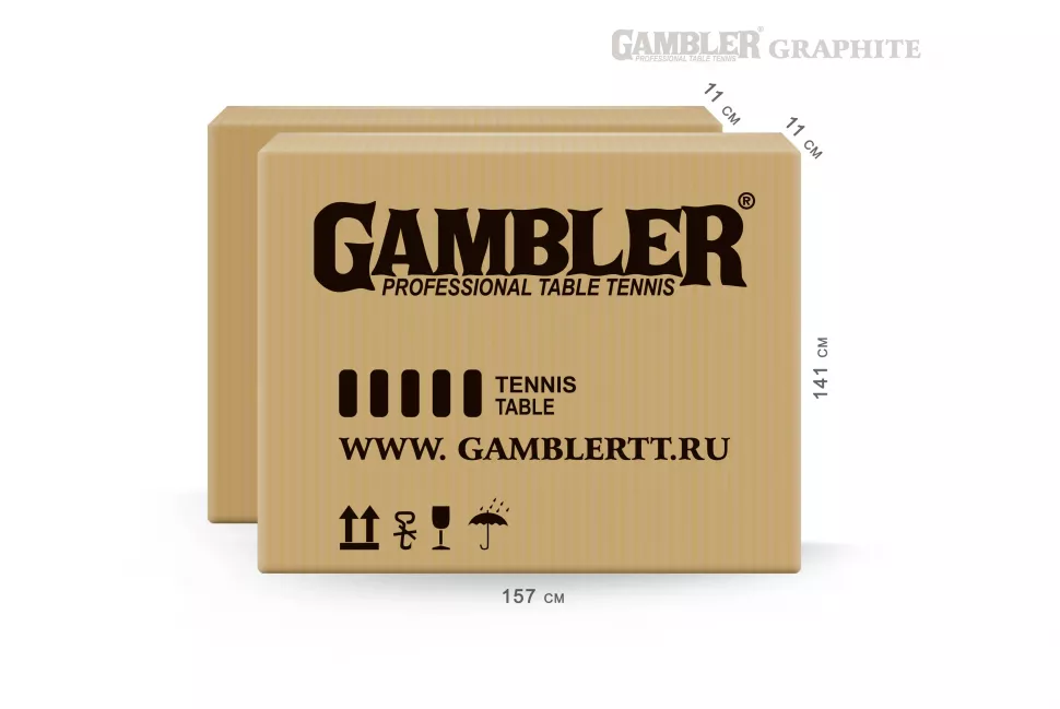 Стол теннисный Gambler Edition Graphite