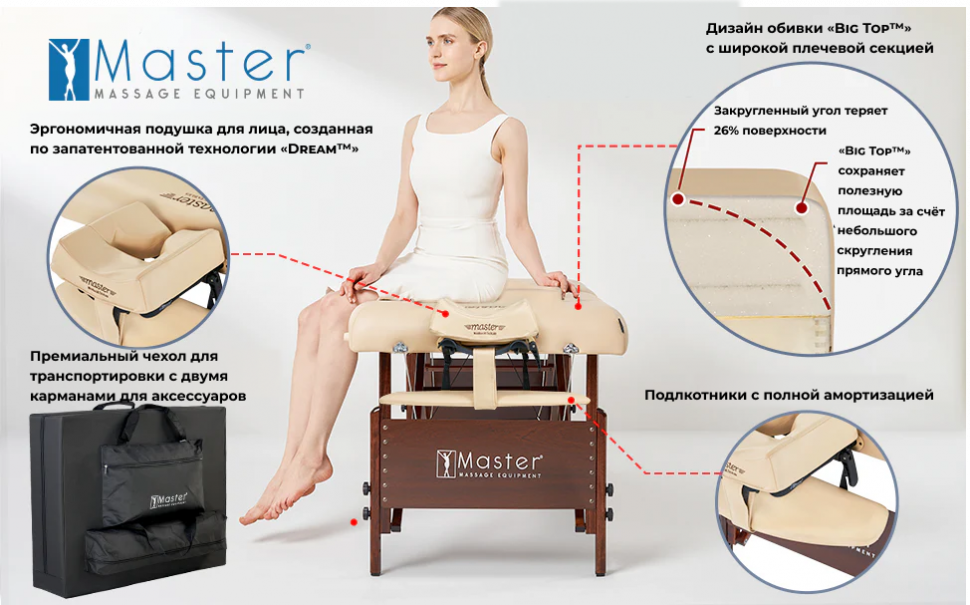 Массажный стол складной Master Del Ray Pro