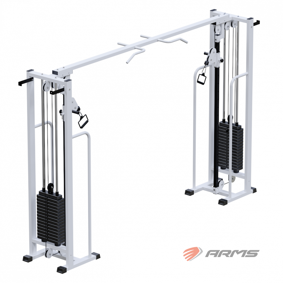 Кроссовер на базе блочной рамы ArmsSport AR081.2х75 (стек 2х75кг)
