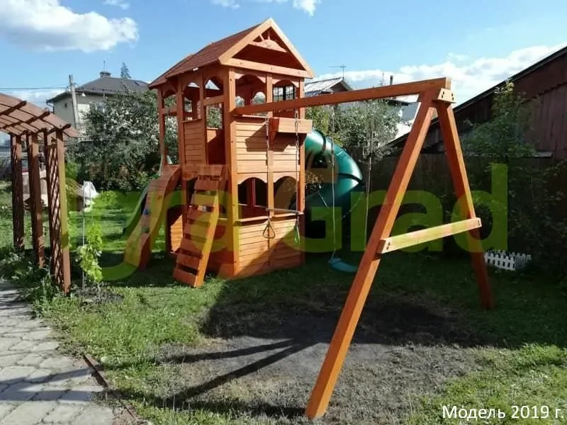 Детская игровая площадка IgraGrad Клубный домик 2 с трубой