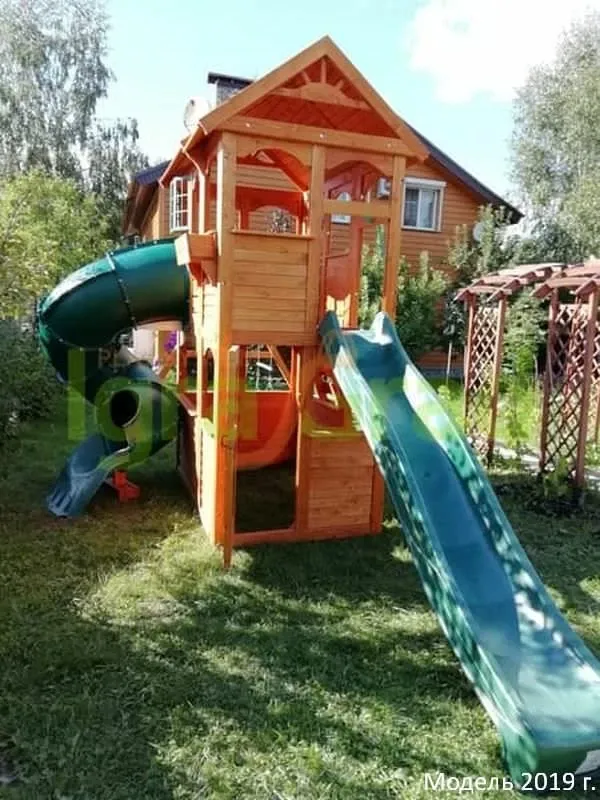 Детская игровая площадка IgraGrad Клубный домик 2 с трубой
