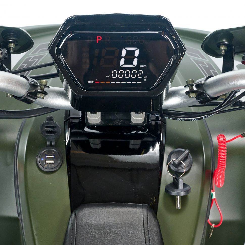Квадроцикл детский электрический OMA Electric ELF-750 Lithium Battery Dark green