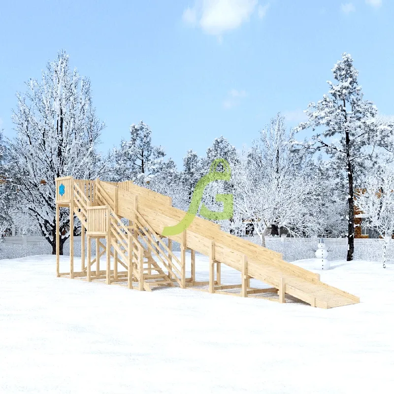 Зимняя горка IgraGrad Snow Fox (скат 10 м, без окраски)
