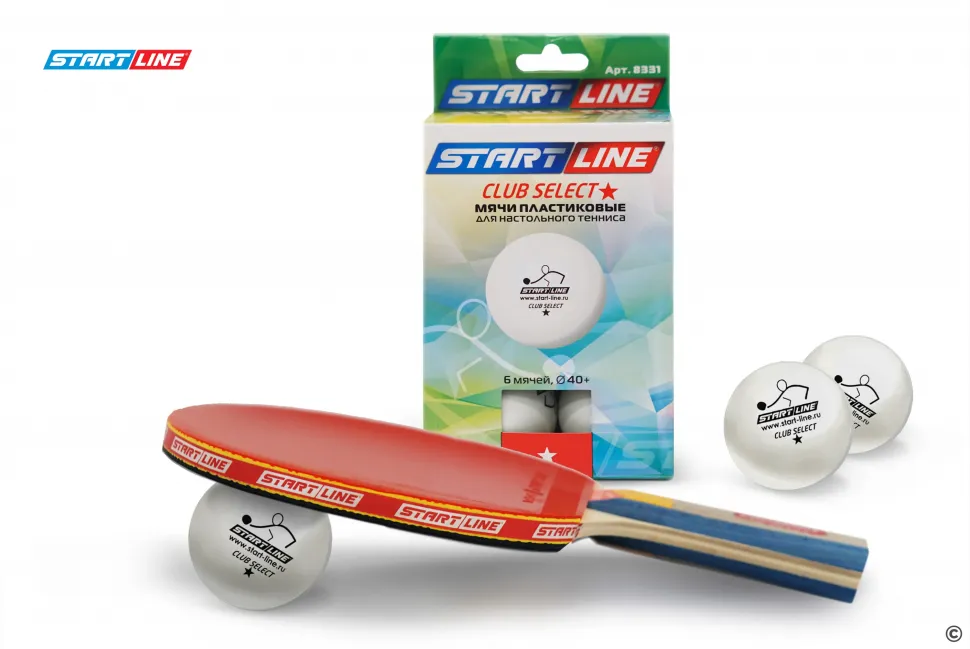 Мячи Start line Club Select 1* New (6 шт, бел.)