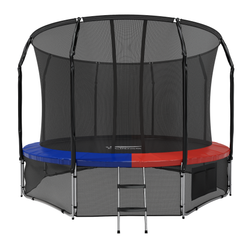 Батут с сеткой и лестницей Eclipse Space Twin Blue/Red 14FT (4.3 метра)