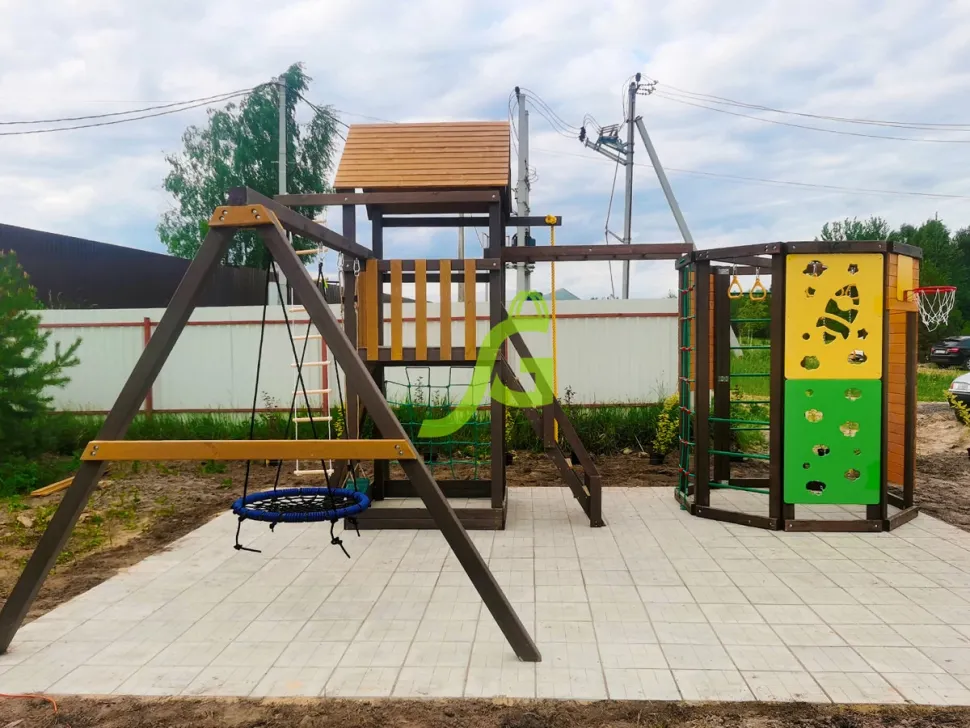 Детская игровая площадка IgraGrad Панда Фани Gride с WorkOut