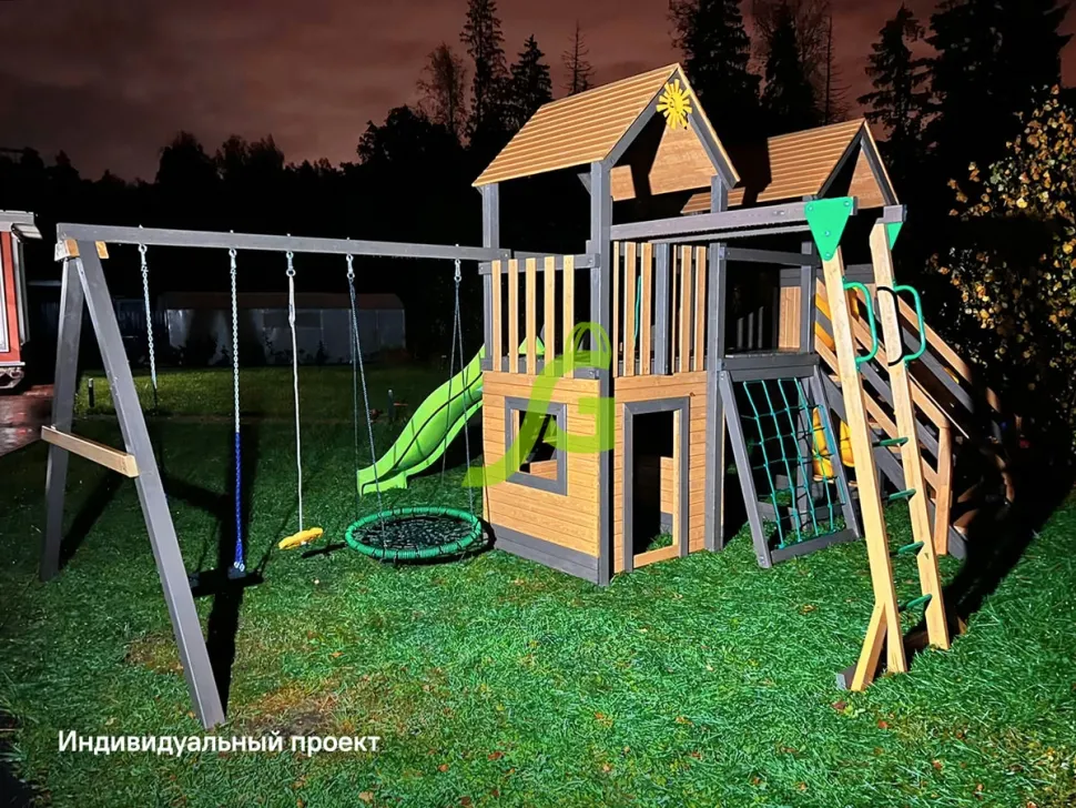 Детская игровая площадка IgraGrad Комбо с трубой