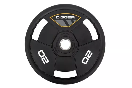 Диск олимпийский полиуретановый 3-х хватовый Hasttings Digger HD51C3A (1-25 кг)