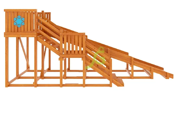 Детская деревянная зимняя горка IgraGrad Snow Fox (скат 5,9 м)