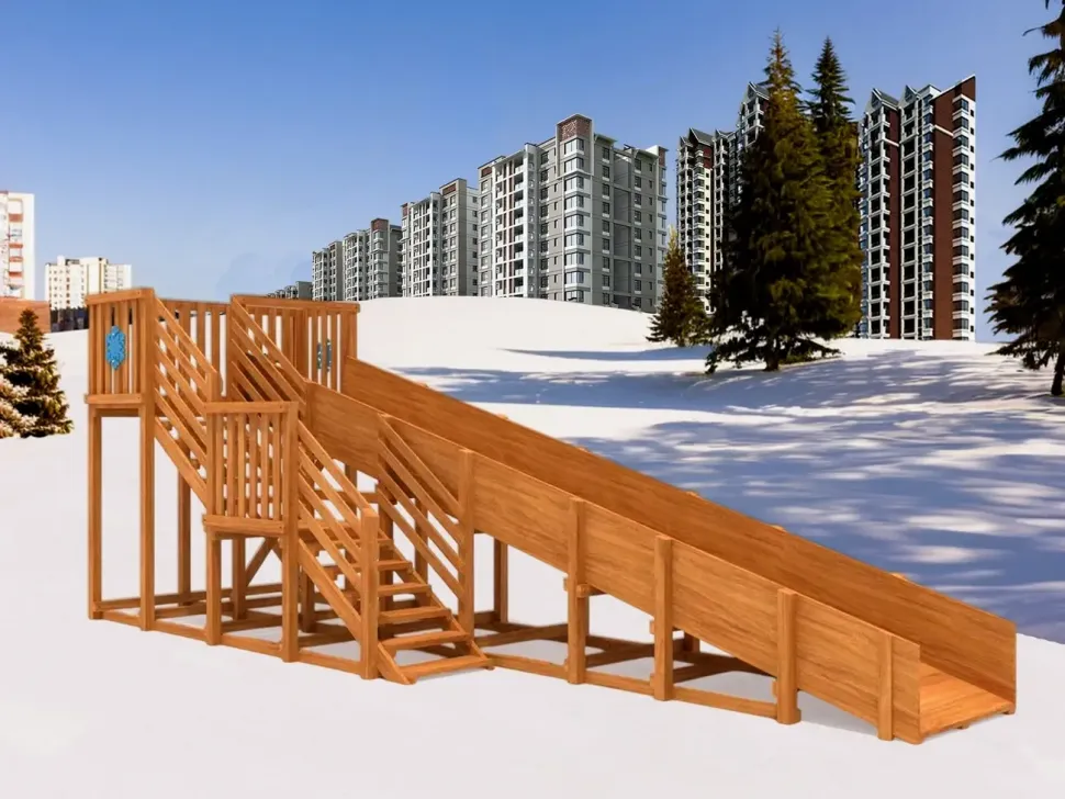 Зимняя горка IgraGrad Snow Fox (скат 8 м)