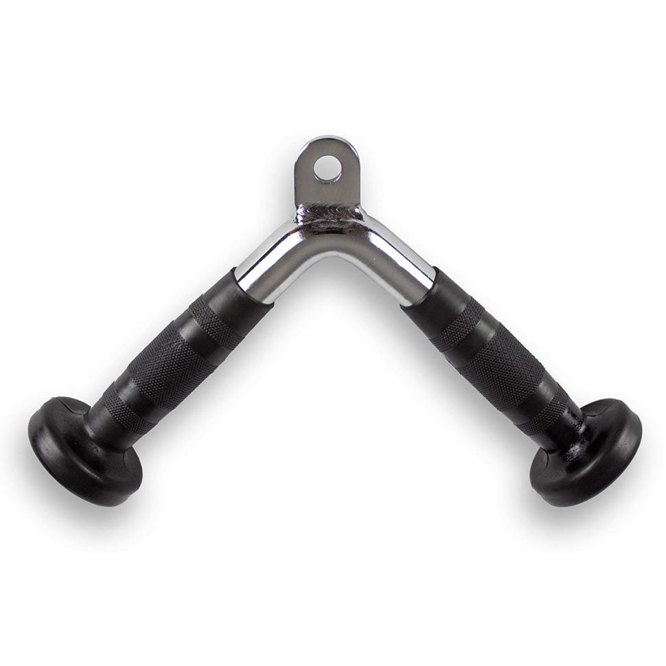 Рукоять для жима к низу с обрезиненными ручками Gymmaster PB36