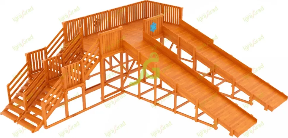 Зимняя горка IgraGrad Snow Fox (скат 5,9 м) мод.2