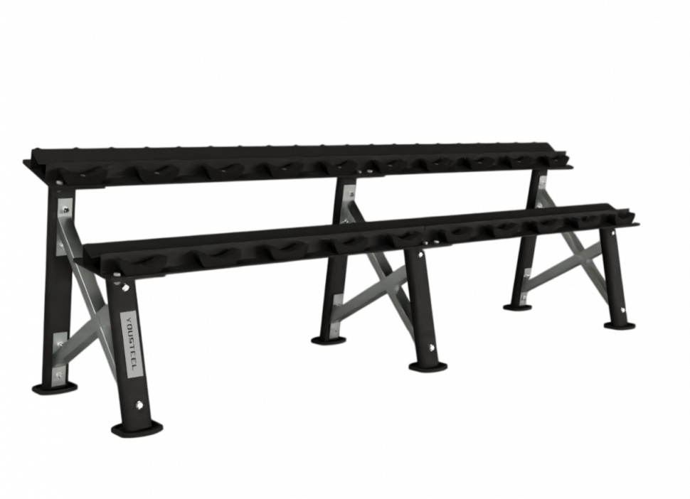 Стойка для фитнесс гантелей YouSteel X-shape, на 10 пар
