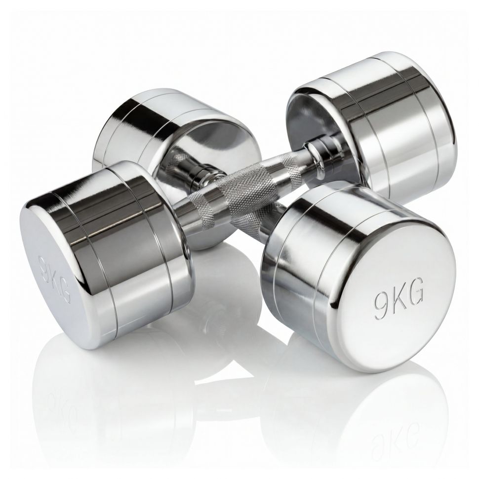 Набор гантелей хром (пары) от 1-10 кг VictoryFit VF-SET110-CR